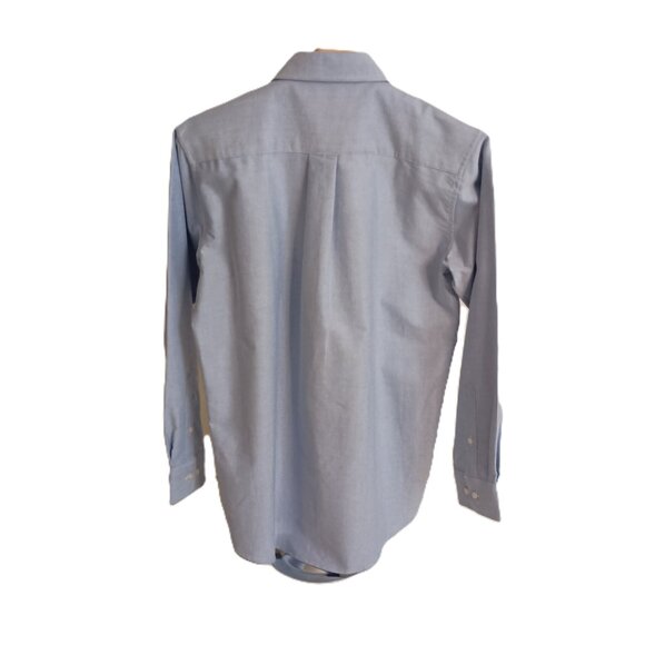 Rugged Bear Boys Blue White Button Down Shirt Size 14 Front Pocket EUC - Picture 4 of 14